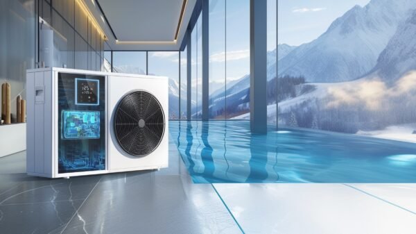 Swimming pool heat pump controller